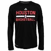 Houston Rockets On-Court Climalite Ultimate Long Sleeve WEM T-Shirt - Black,baseball caps,new era cap wholesale,wholesale hats